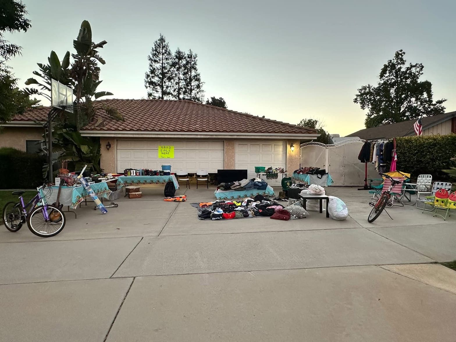 Huge Yard Sale - Bikes, 55" TV, Clothes & Housewares — photo 1