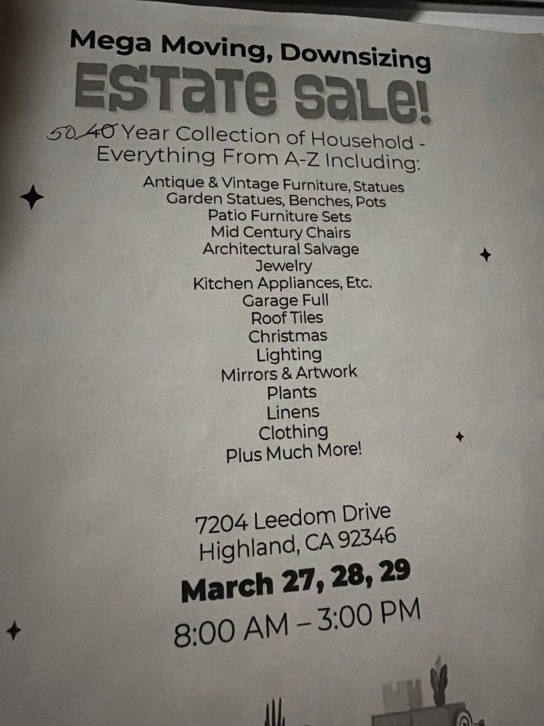 Estate Sale - 7204 Leedom Drive, Highland — photo 1