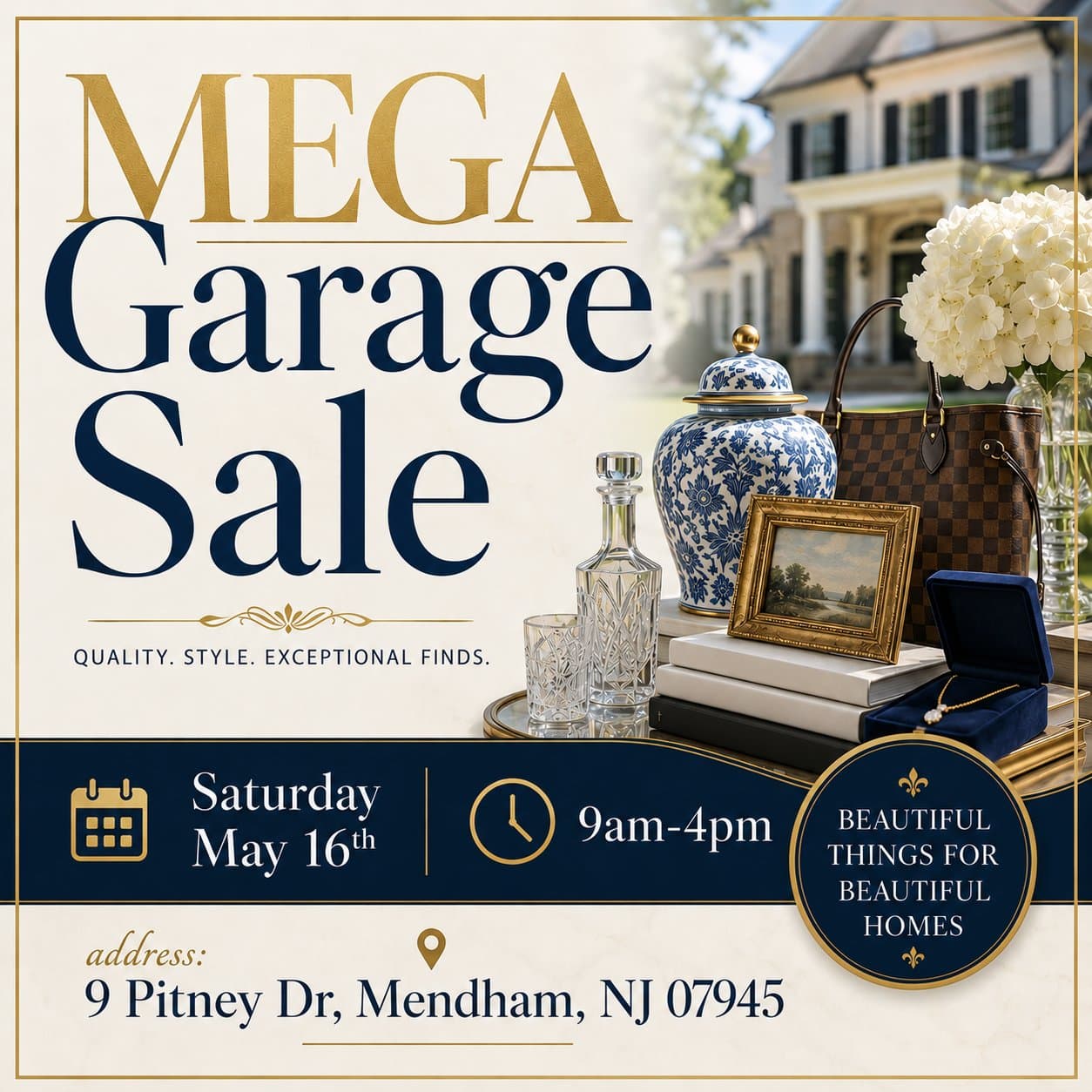 MEGA Yard Sale - Mendham, NJ 5/16 - 9am — photo 1