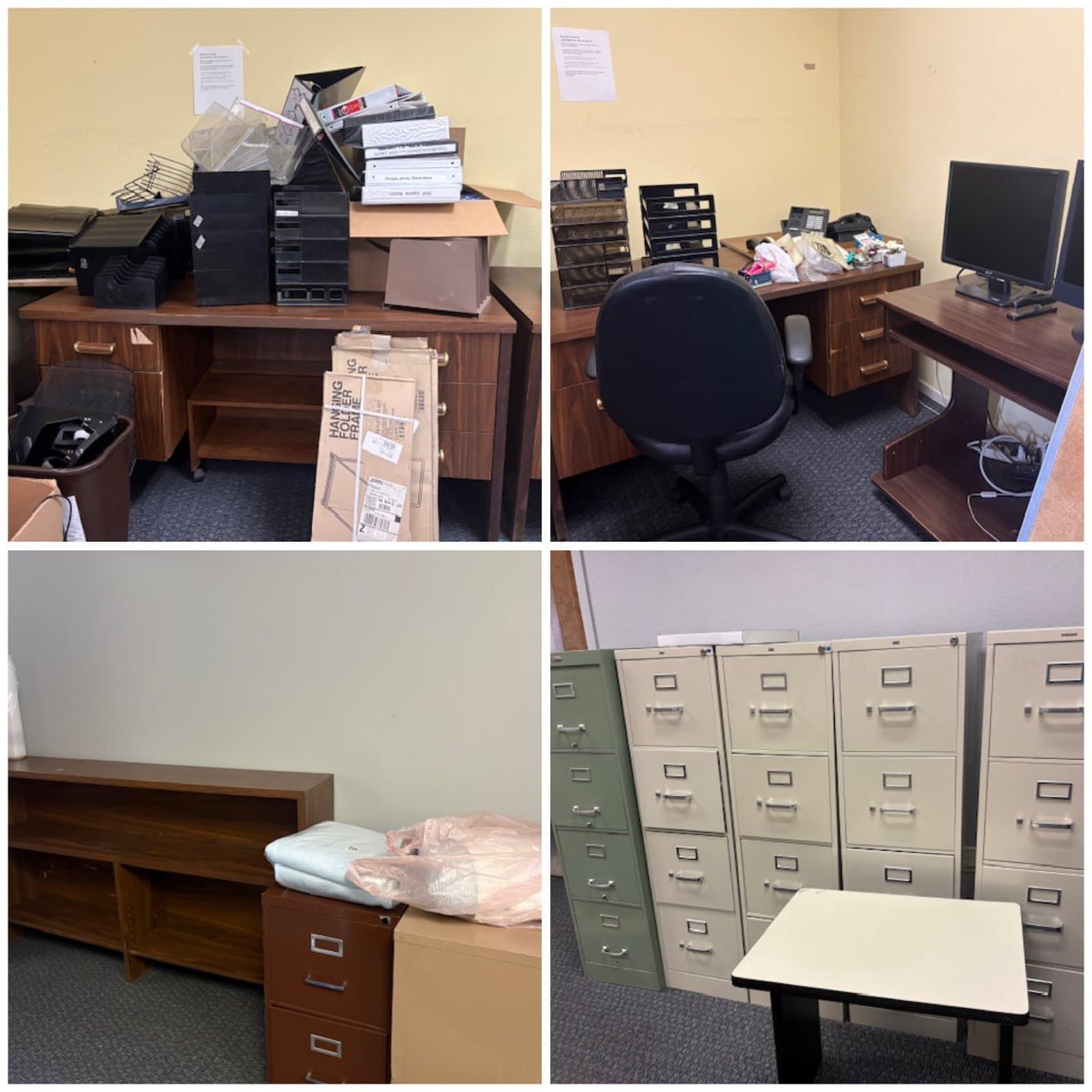 Lot of Office Desk Organizers, Trays, and Binders