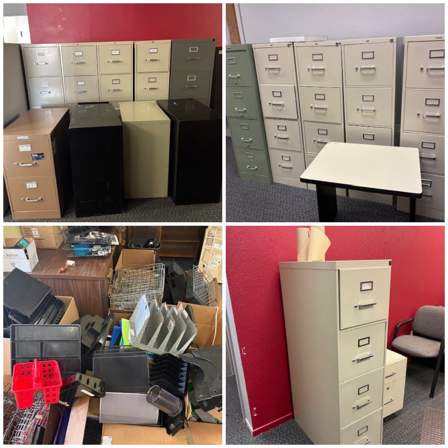 Small Folding Utility Table - White Top