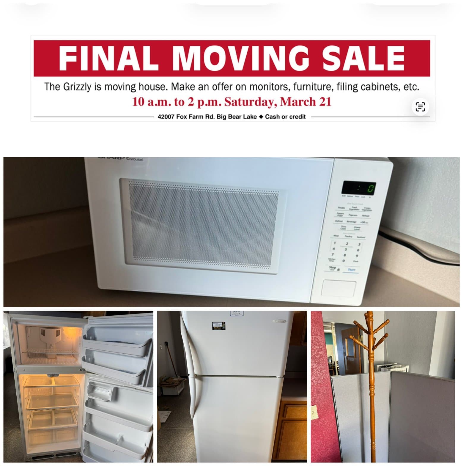 Sharp Carousel Countertop Microwave - White